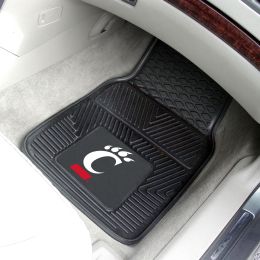 University of Cincinnati  2pc Heavy Duty Vinyl Car Mat Set