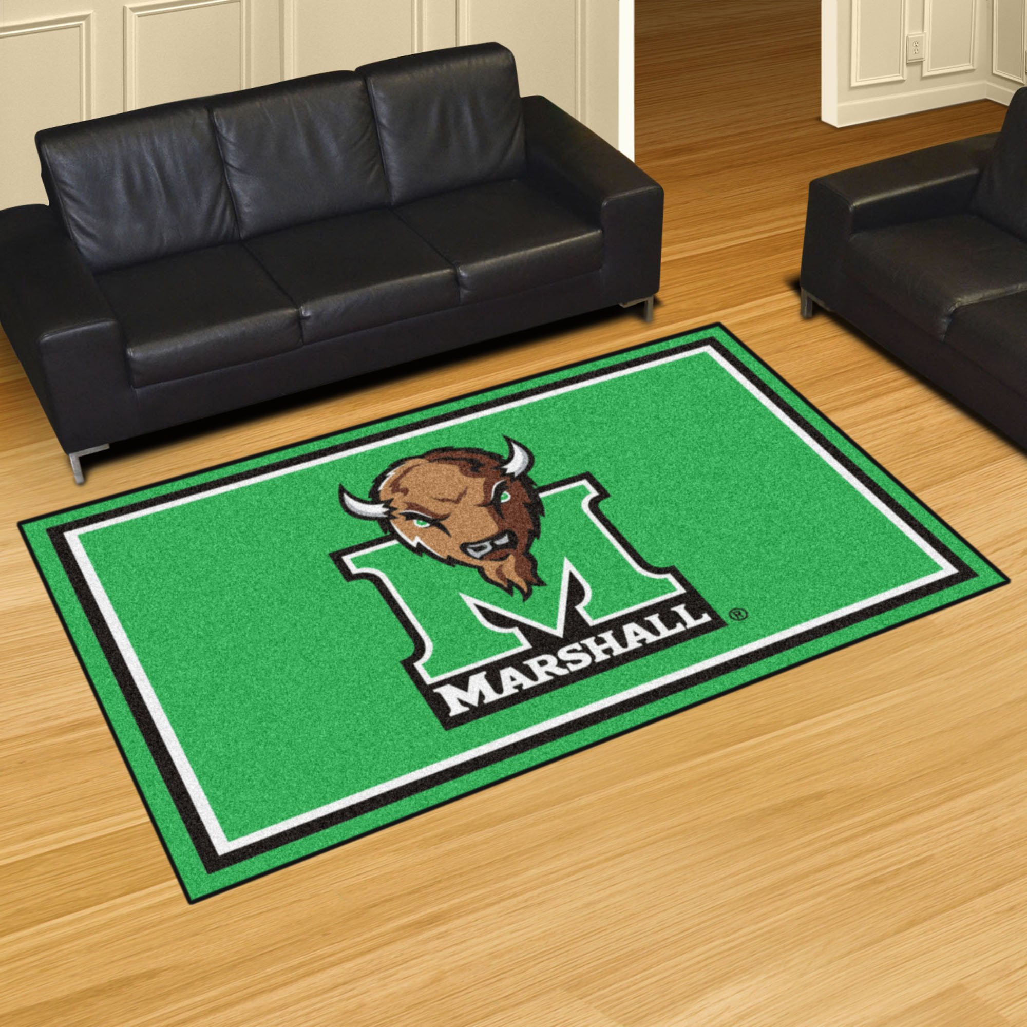 Marshall Thundering Herd Area Rug Nylon 5' x 8'