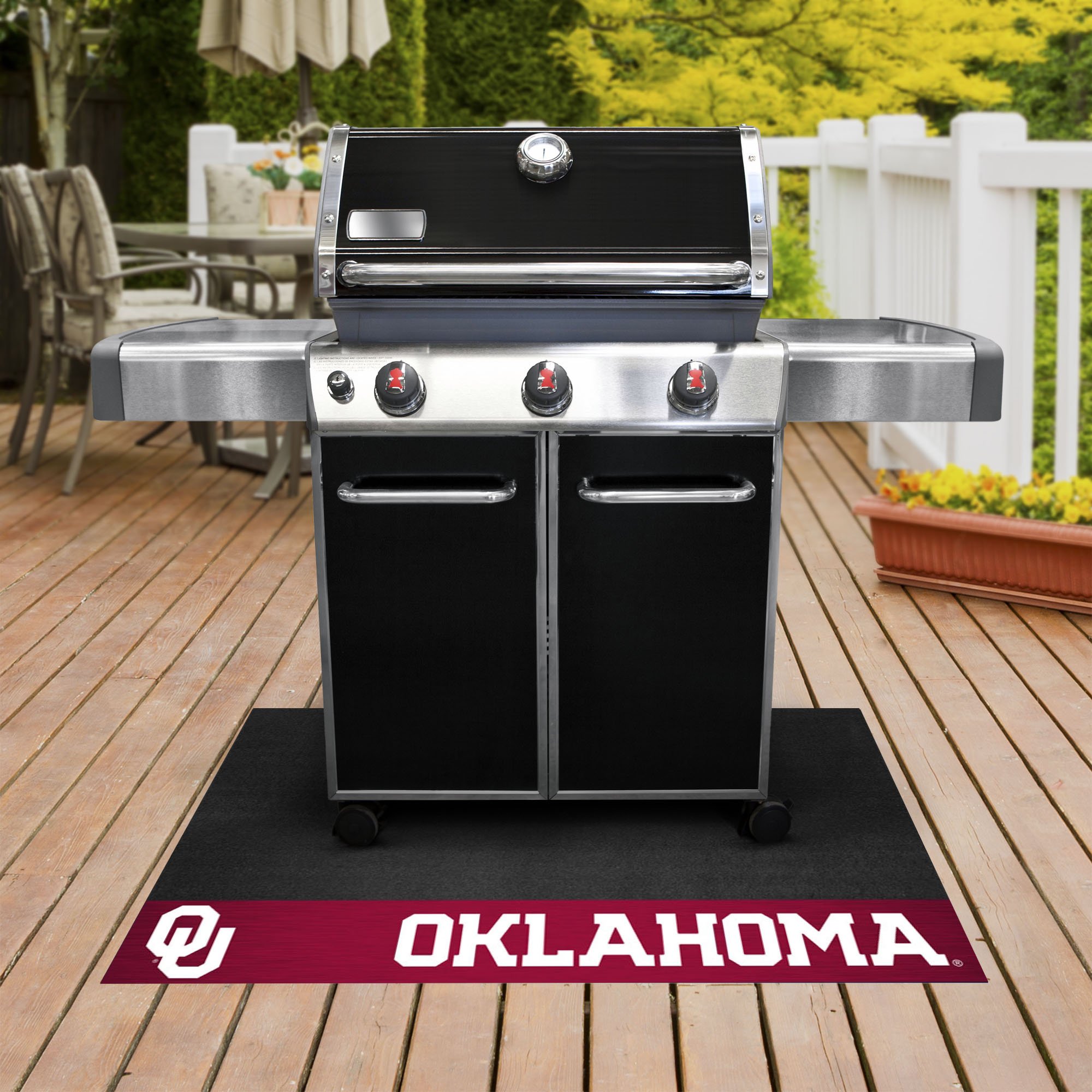 University of Oklahoma Grill Mat â€“ Vinyl 26 x 42