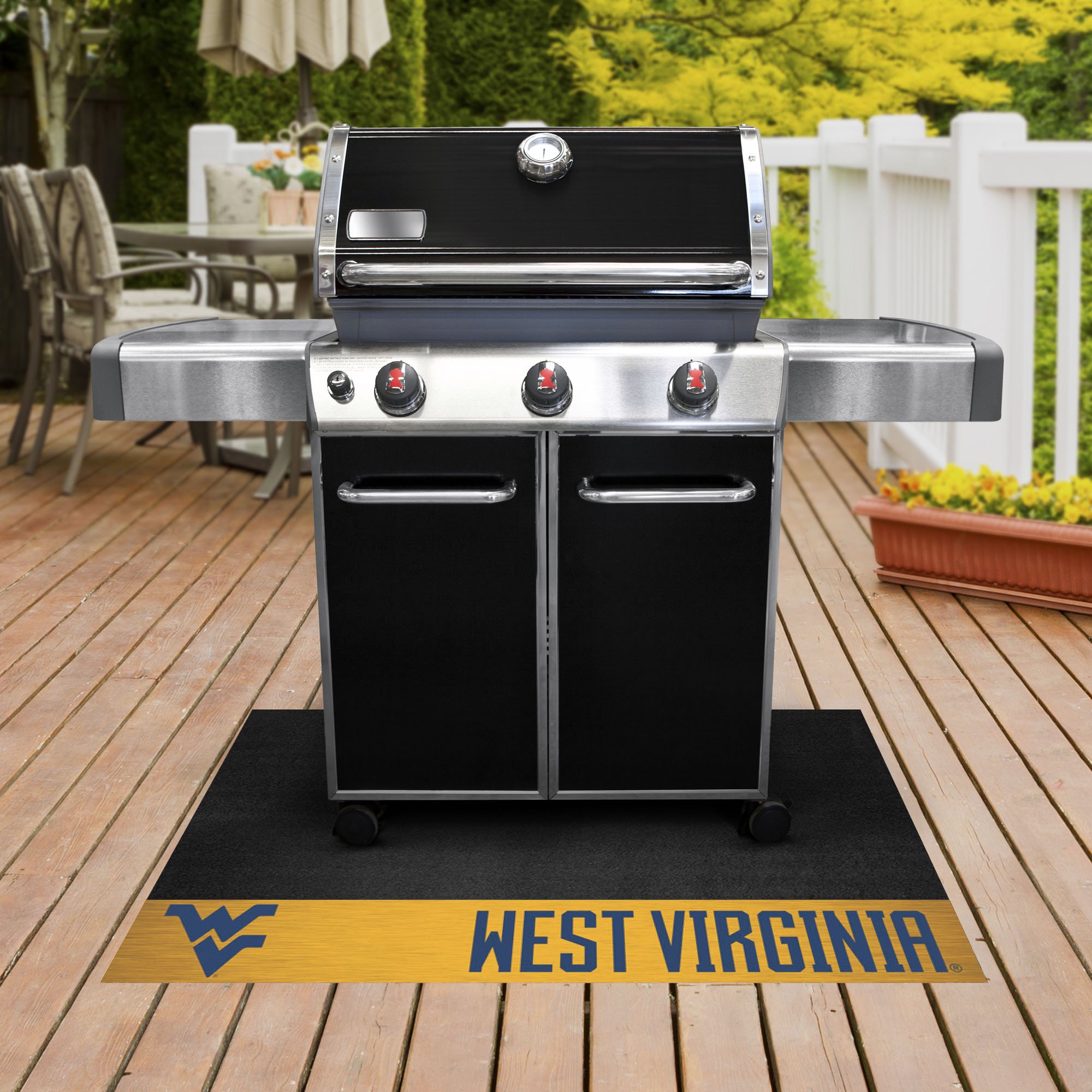 West Virginia University Grill Mat â€“ Vinyl 26 x 42