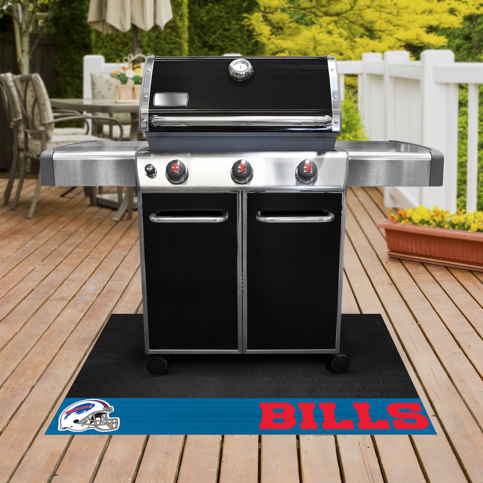 Buffalo Bills Grill Mat â€“ Vinyl 26 x 42