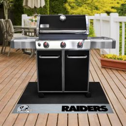 Oakland Raiders Grill Mat â€“ Vinyl 26 x 42