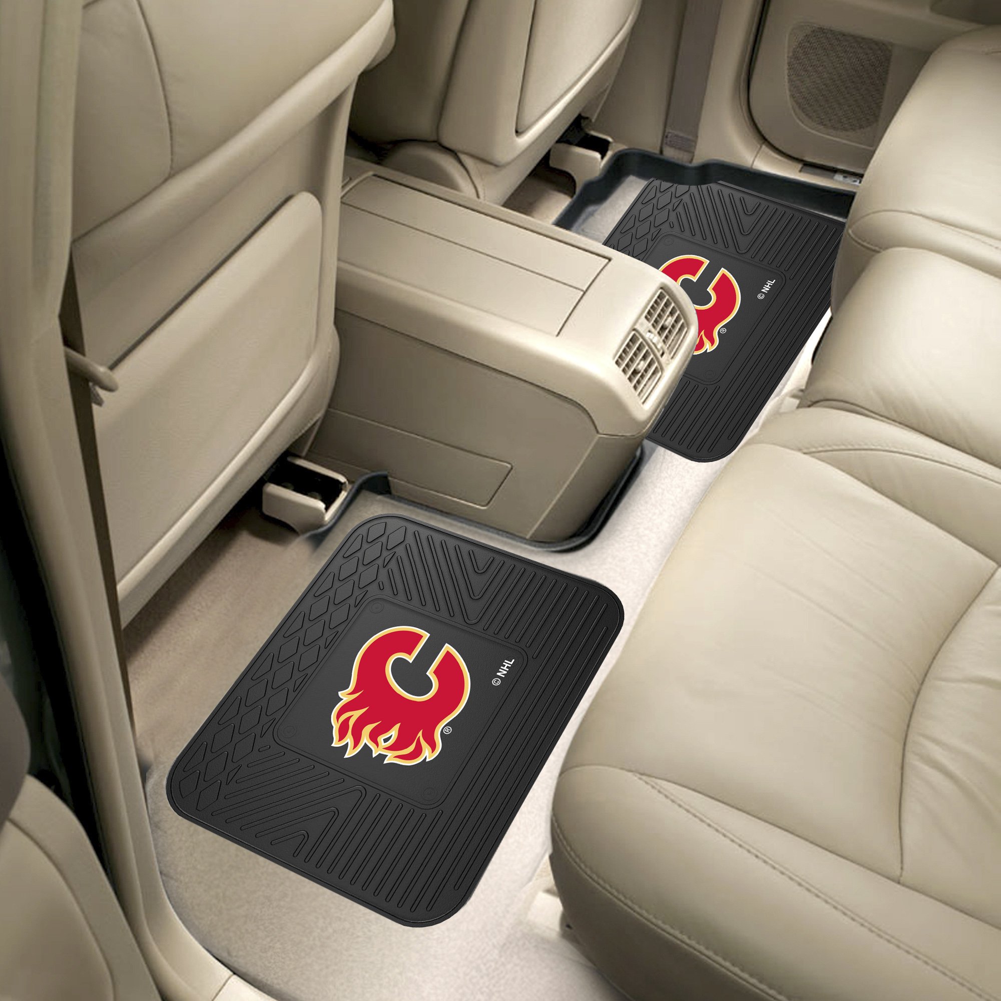 Calgary Flames Utility Mat Set - Vinyl 14 x 17