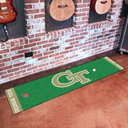 GT Yellow Jackets Putting Green Mat - 18" x 72"