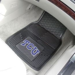 Texas Christian University  2pc Heavy Duty Vinyl Car Mat Set