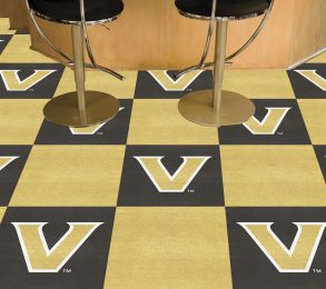 Vanderbilt Commodores Team Carpet Tiles - 45 sq ft
