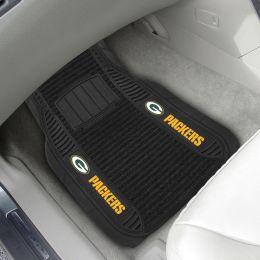 Green Bay Packers Deluxe Car Mat Set â€“ Vinyl & Carpet