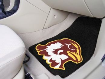 Quincy University Nylon Sports 2pc Carpet Car Mat