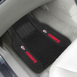 Kansas City Chiefs Deluxe Car Mat Set â€“ Vinyl & Carpet