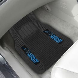 Carolina Panthers Deluxe Car Mat Set â€“ Vinyl & Carpet