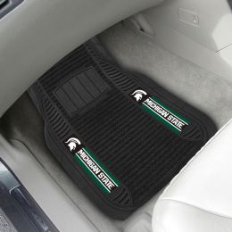 Vinyl/Carpet Deluxe Car Mat Set -Michigan State University