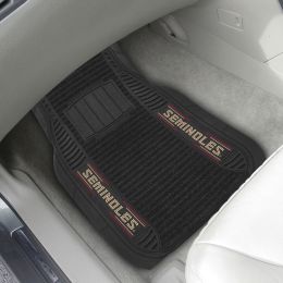 Vinyl/Carpet Deluxe Car Mat Set - Florida State University