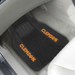 Clemson University Deluxe Car Mat Set - Vinyl & Carpet