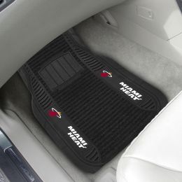 Miami Heat Deluxe Car Mat Set â€“ Vinyl & Carpet