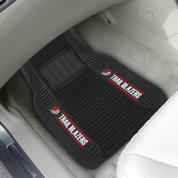 Portland Trail Blazers Deluxe Car Mat Set â€“ Vinyl & Carpet