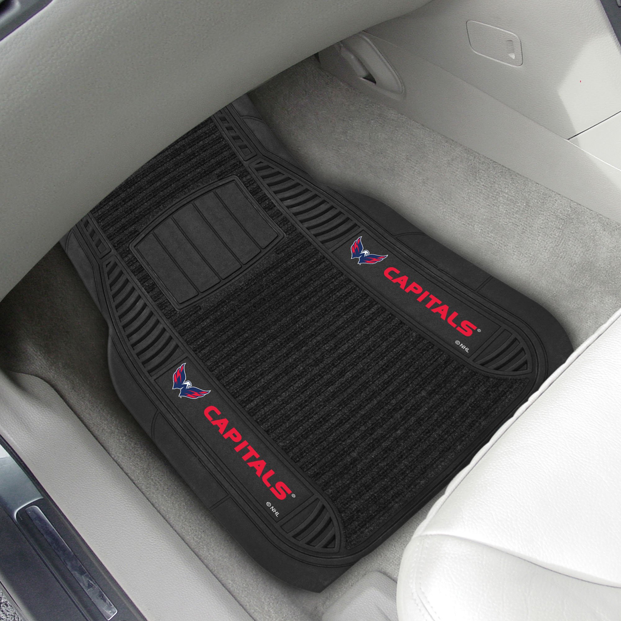 Washington Capitals Deluxe Car Mat Set â€“ Vinyl & Carpet