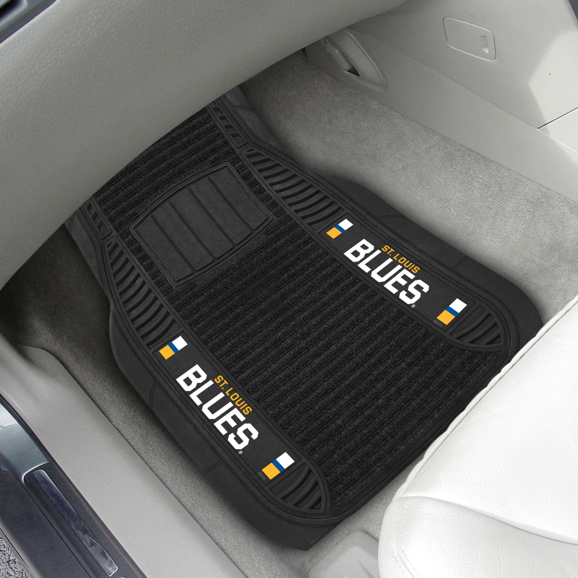 St Louis Blues Deluxe Car Mat Set â€“ Vinyl & Carpet