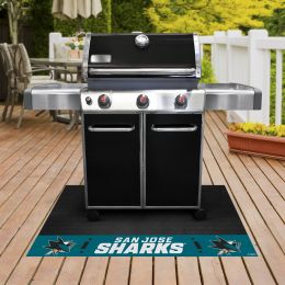 San Jose Sharks Grill Mat - Vinyl 26 x 42