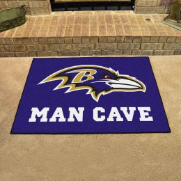 Ravens Man Cave All Star Mat â€“ 34 x 44.5
