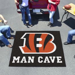 Bengals Man Cave Tailgater Mat â€“ 60 x 72