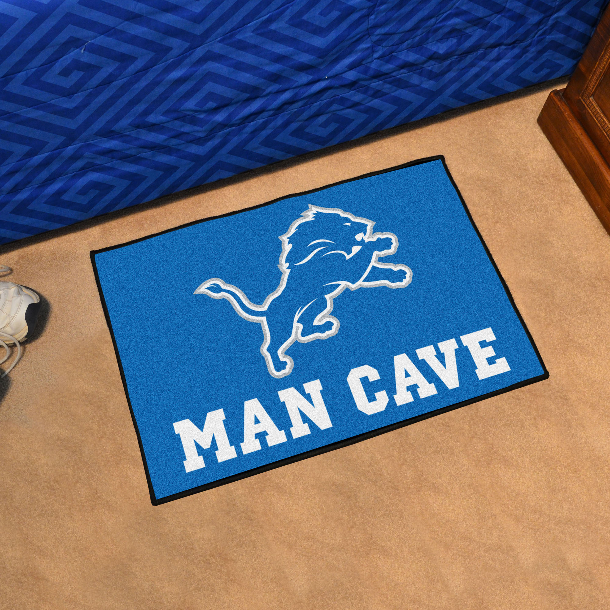 Lions Man Cave Starter Mat - 19 x 30