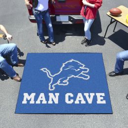 Lions Man Cave Tailgater Mat â€“ 60 x 72