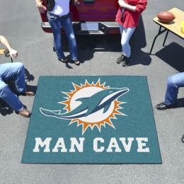 Dolphins Man Cave Tailgater Mat – 60 x 72