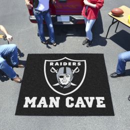 Raiders Man Cave Tailgater Mat â€“ 60 x 72