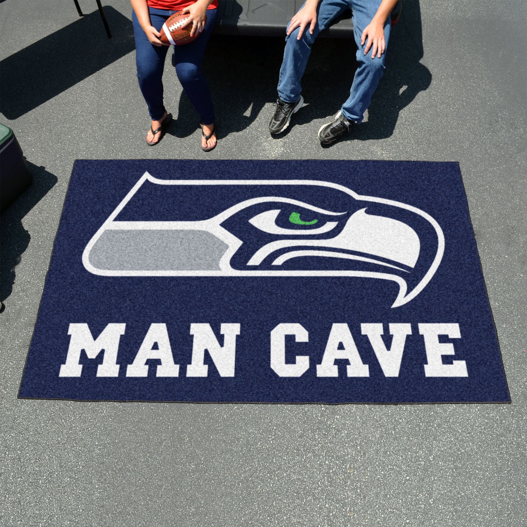 Seahawks Man Cave Ulti-Mat - Nylon 60 x 96