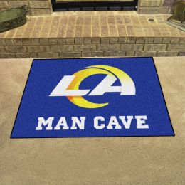 Rams Man Cave All Star Mat â€“ 34 x 44.5