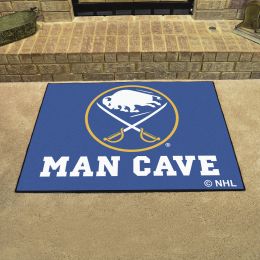 Sabres Man Cave All Star Mat â€“ 34â€ x 44.5â€