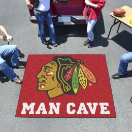 Blackhawks Man Cave Tailgater Mat â€“ 60â€ x 72â€