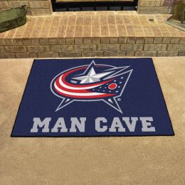 Blue Jackets Man Cave All Star Mat â€“ 34â€ x 44.5â€