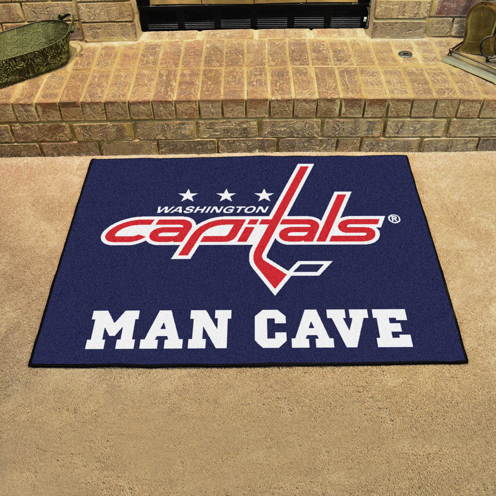 Capitals Man Cave All Star Mat â€“ 34â€ x 44.5â€