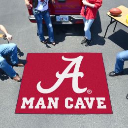 Alabama Crimson Tide Man Cave Tailgater Mat - 60 x 72