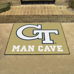 GT Yellow Jackets Man Cave All Star Mat - 34" x 44.5"