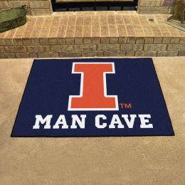 Univ. Of Illinois Fighting Illini All Star Man Cave Mat Floor Mat
