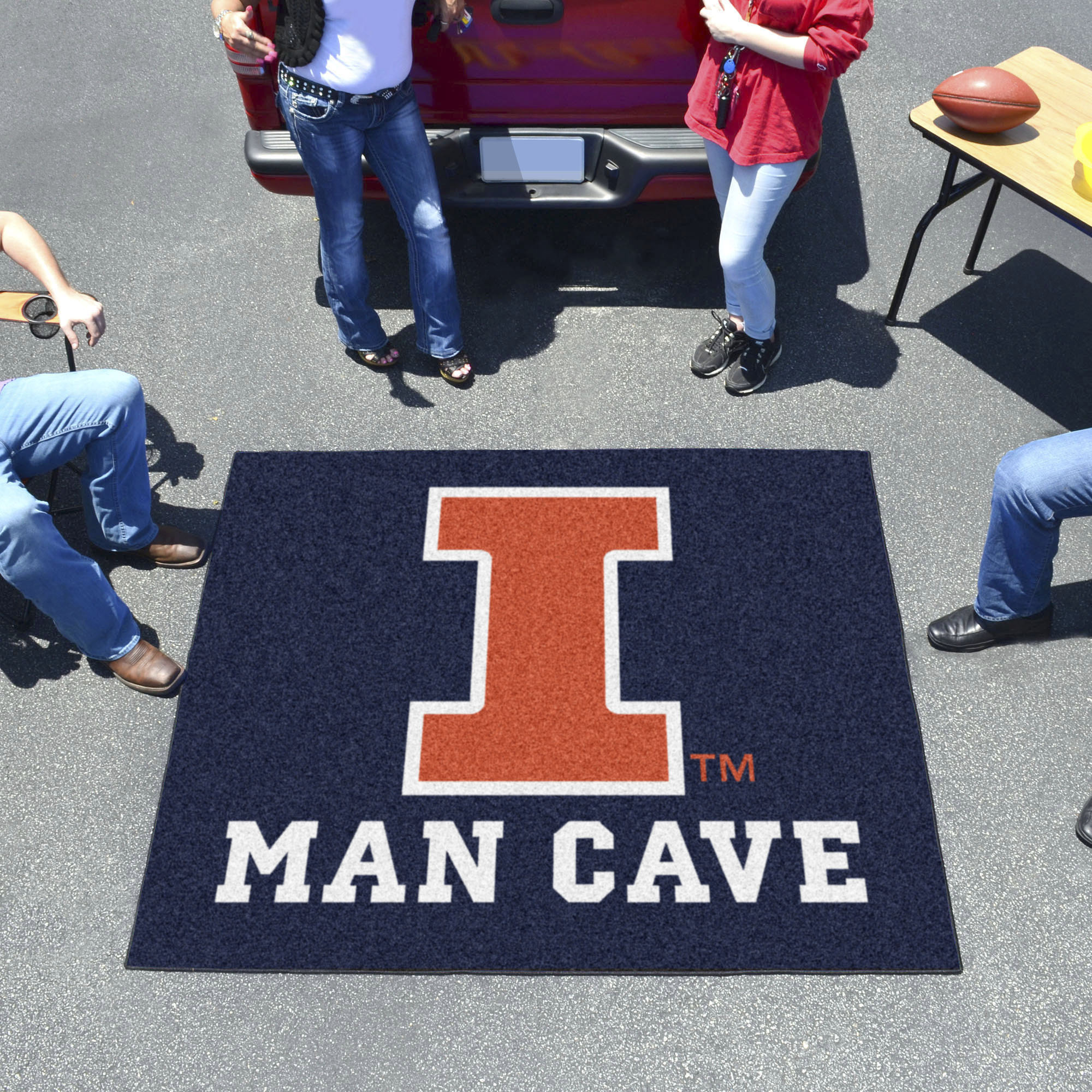 Univ. Of Illinois Fighting Illini Man Cave Tailgater Area Mat