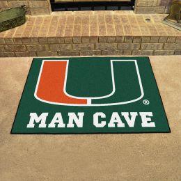 Univ. Of Miami Hurricanes All Star Man Cave Mat Floor Mat