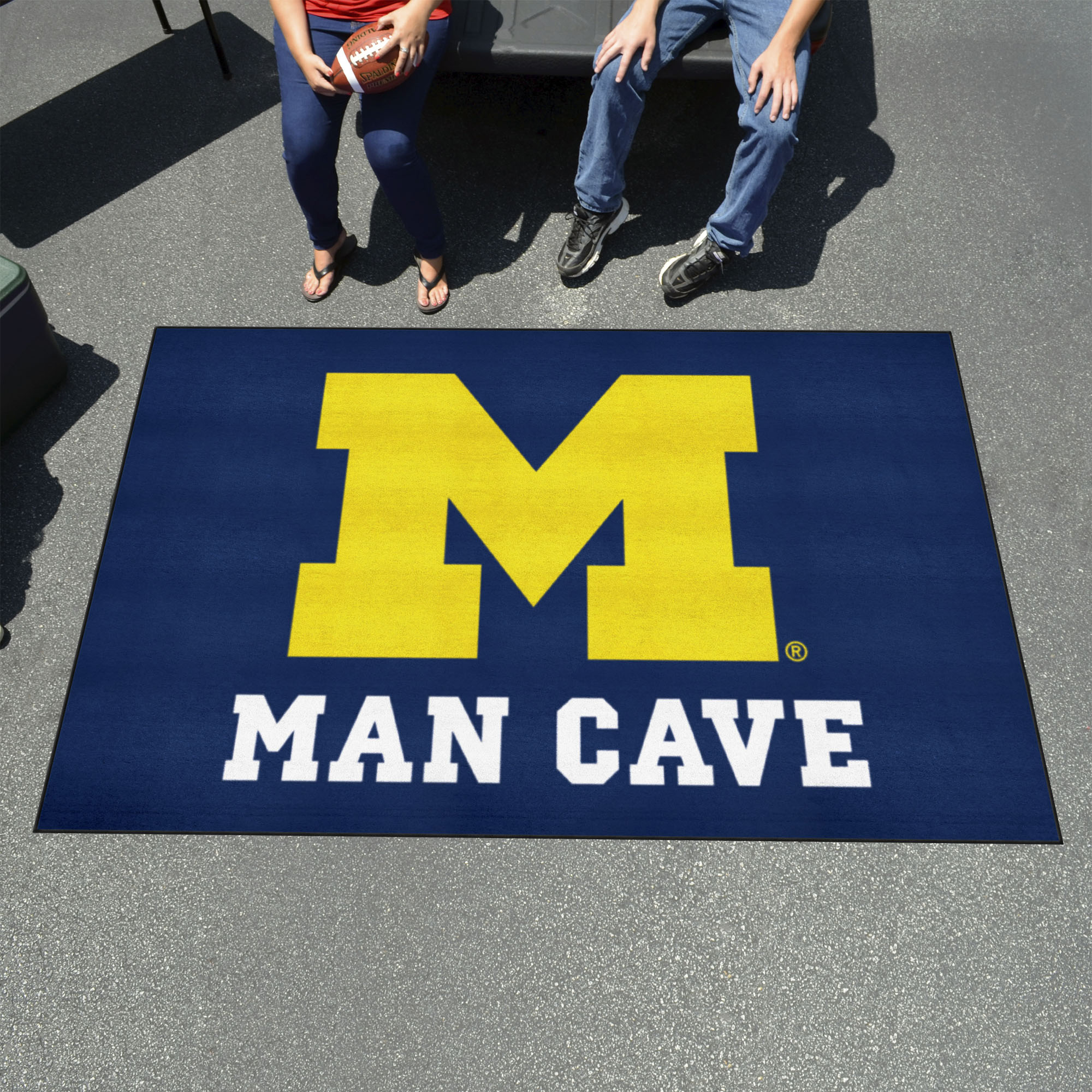 University of Michigan Man Cave Ulti-Mat - Nylon 60 x 96