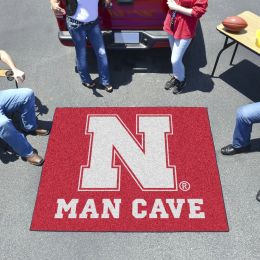 UNL Cornhuskers Man Cave Tailgater Mat â€“ 60 x 72