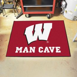 UW Badgers Man Cave All Star Mat - 34" x 44.5"