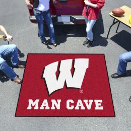 UW Badgers Man Cave Tailgater Mat - 60" x 72"