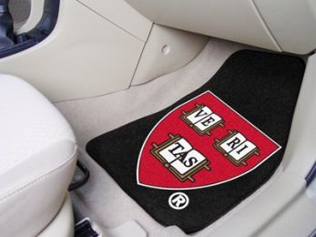 Harvard University  2pc Printed Carpet Car Mat Set