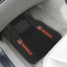 Cincinnati Bengals Deluxe Car Mat Set â€“ Vinyl & Carpet