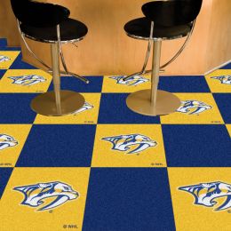 Nashville Predators Gold Team Carpet Tiles - 45 sq ft