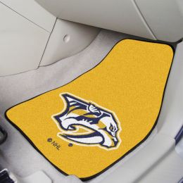 Nashville Predators Gold 2pc Carpet Car Mat Set - Nylon & Vinyl