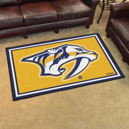 Nashville Predators Gold Area Rug - 4â€™ x 6â€™ Nylon