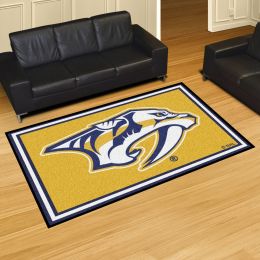 Nashville Predators Gold Area Rug â€“ Nylon 5â€™ x 8â€™