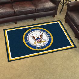 US Navy Insignia Area Rug - 4â€™ x 6â€™ Nylon